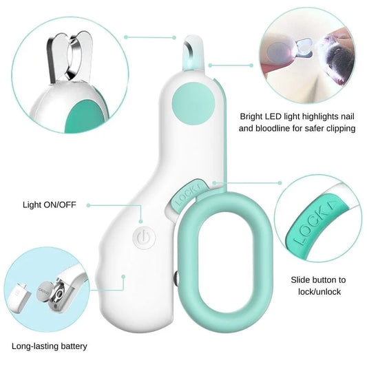 Cat Nail Clipper With LED Light